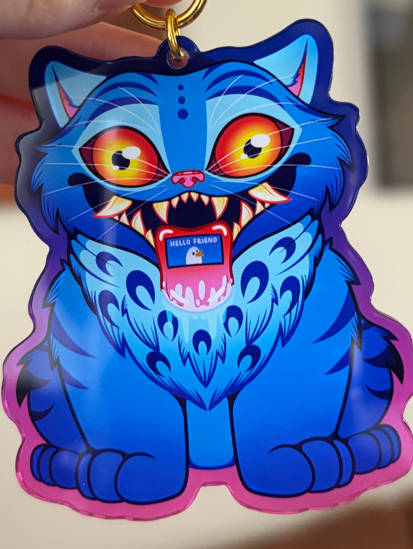 Derpy Tiger Acrylic Charm