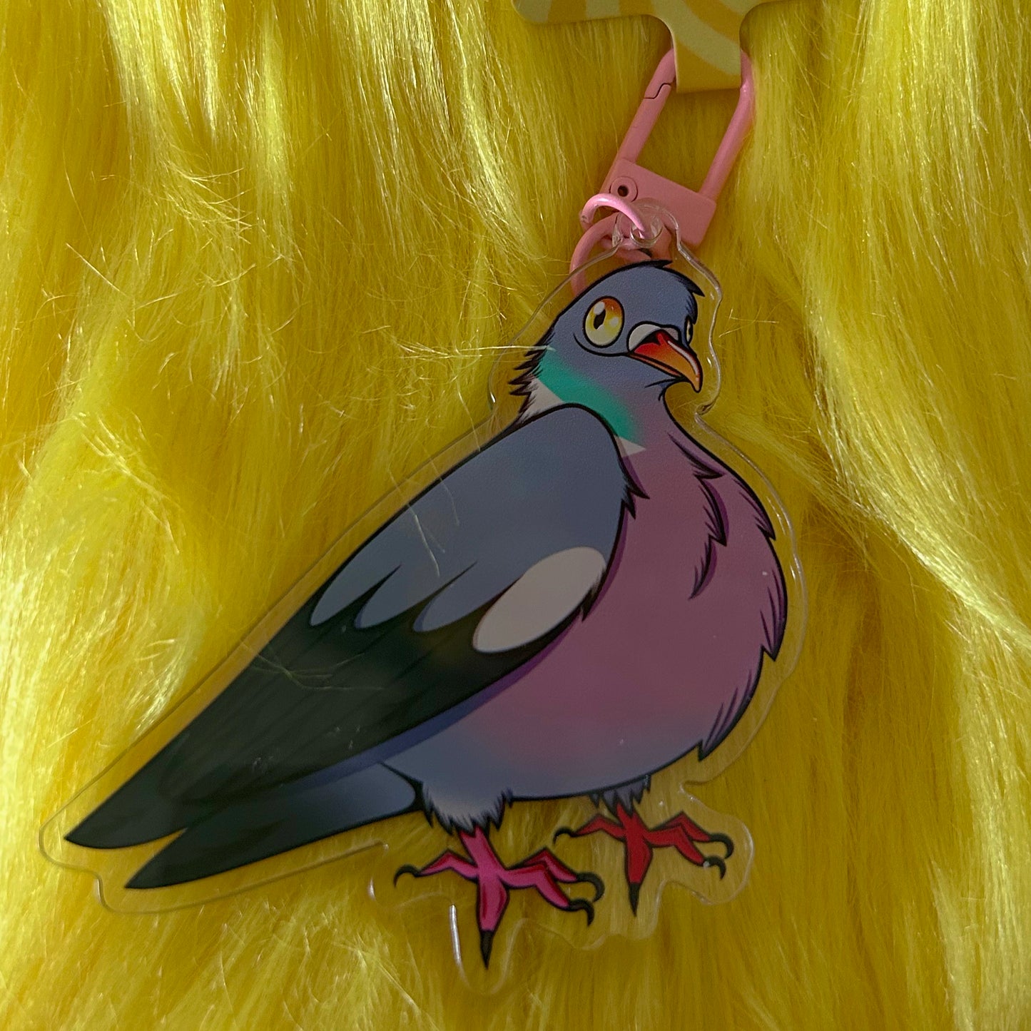 Wood Pigeon Acrylic Charm