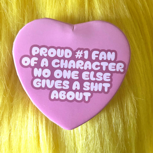 Underrated Character Fan Heart Button