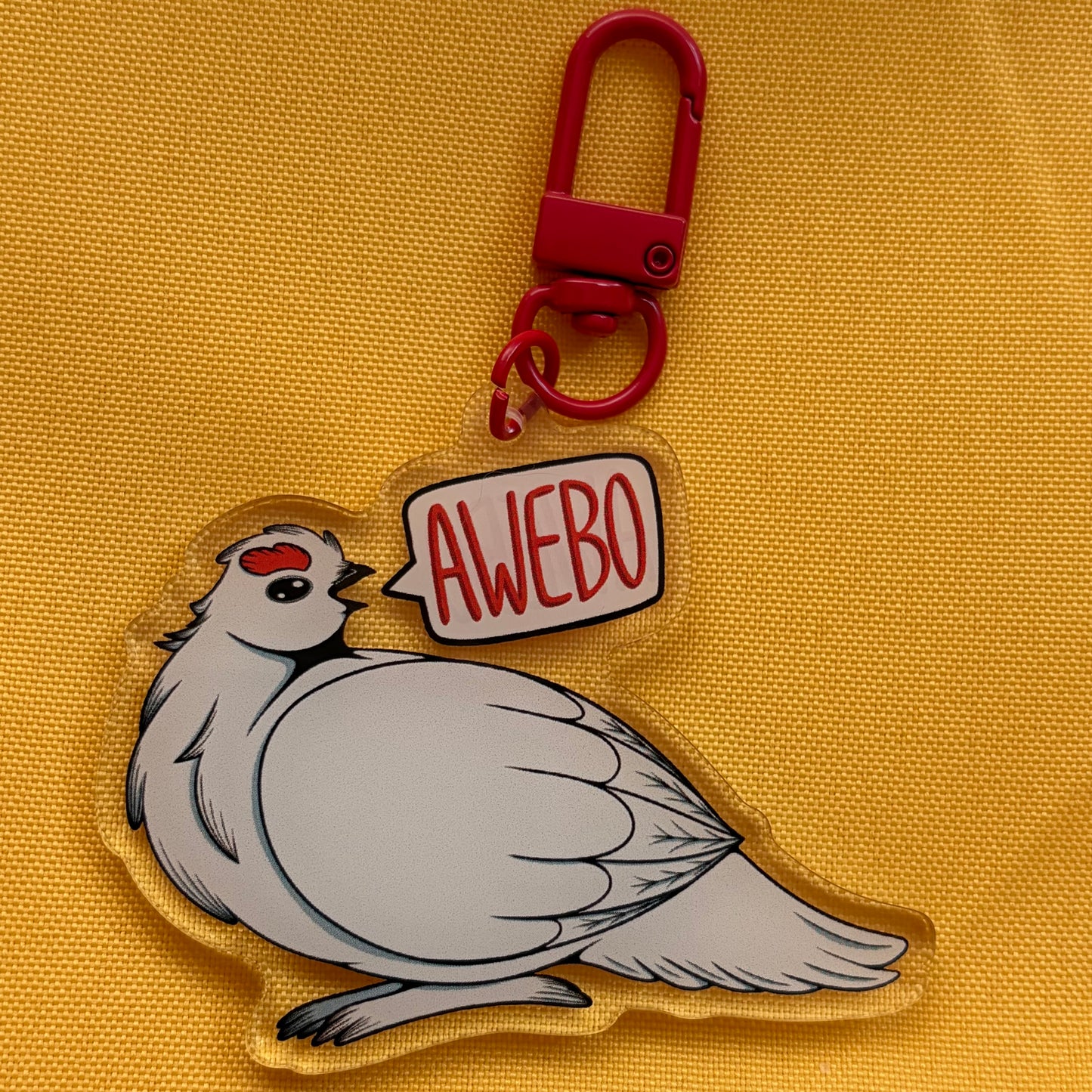 Willow Ptarmigan Acrylic Charm