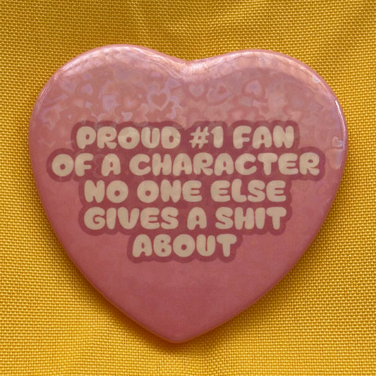 Underrated Character Fan Heart Button