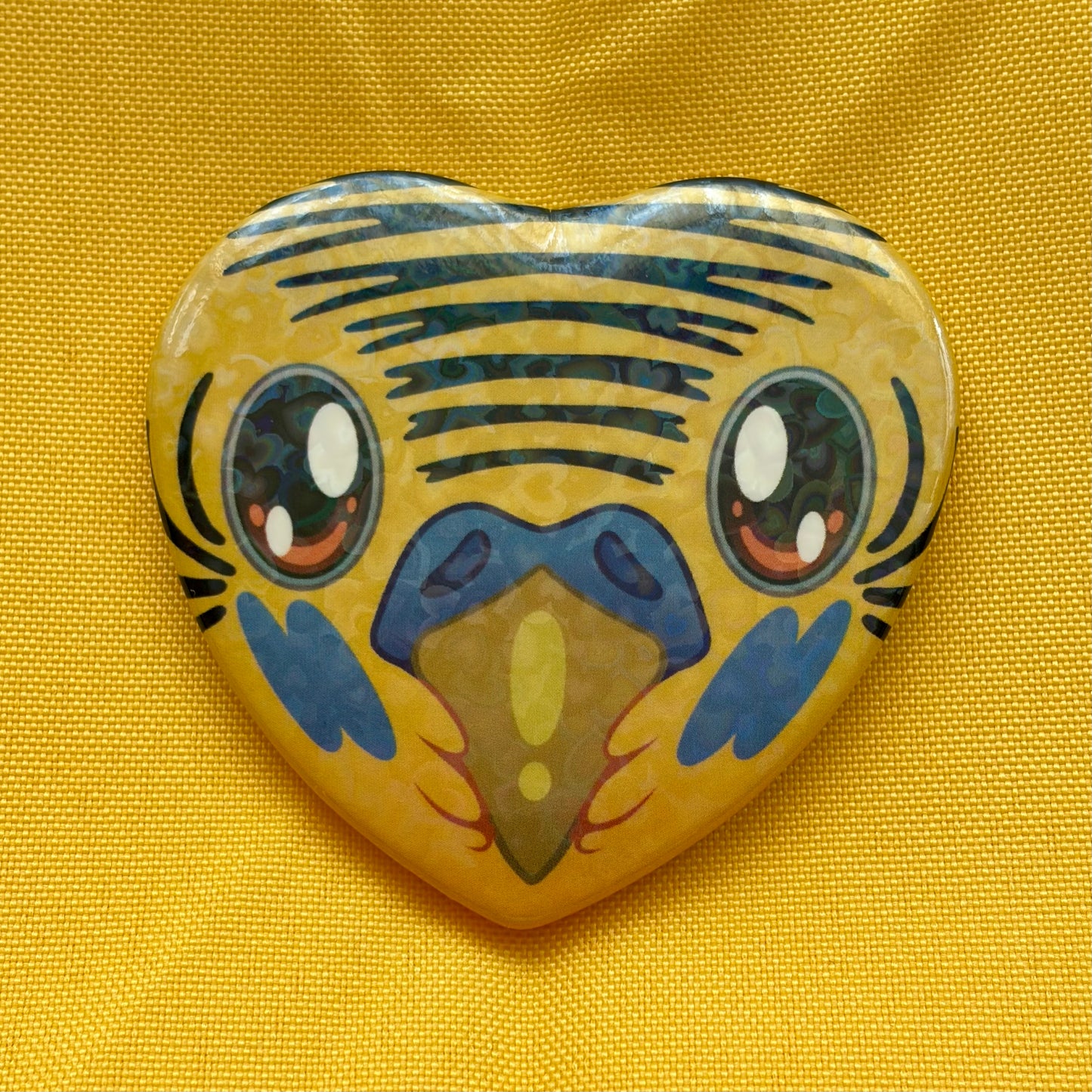 Budgie Heart Button