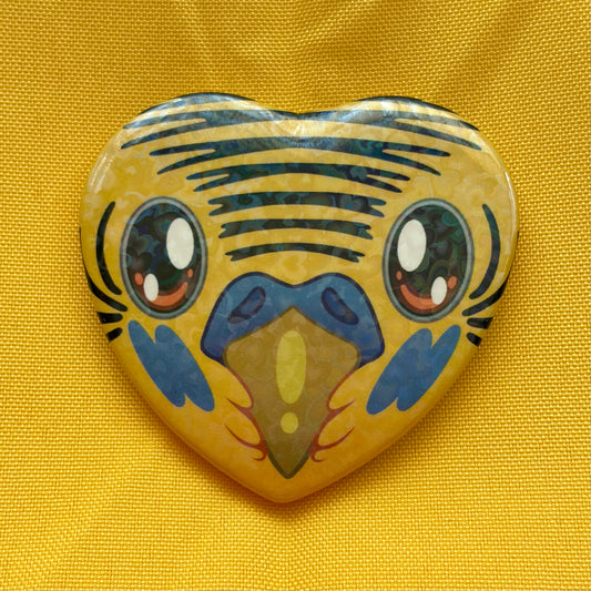 Budgie Heart Button