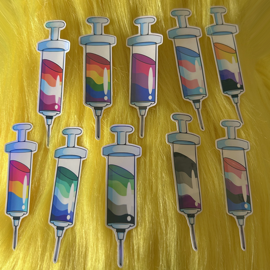 Pride Syringe Stickers