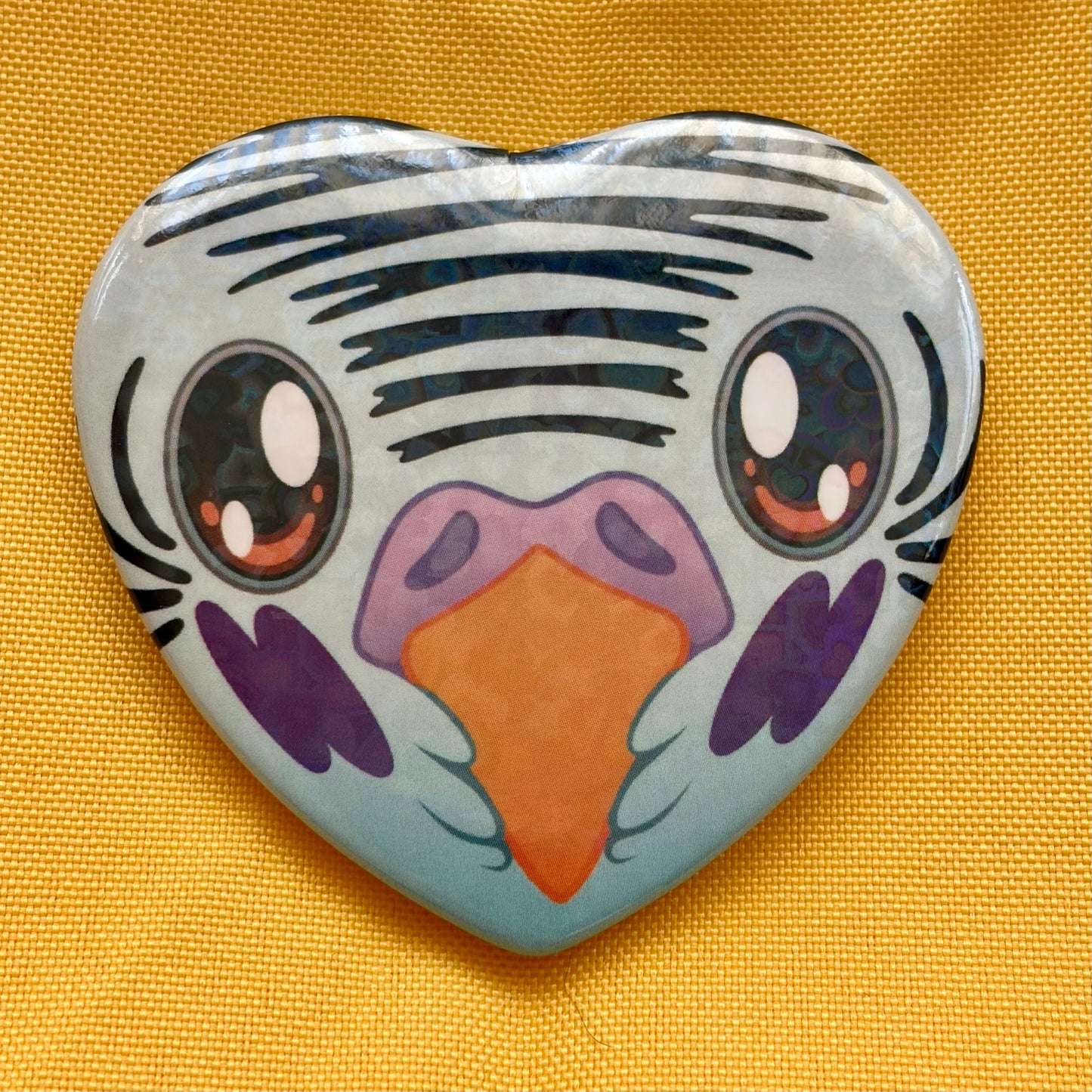Budgie Heart Button